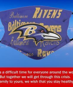 American Football Team Baltimore Ravens Face Mask – Face Mask Filter PM2.5