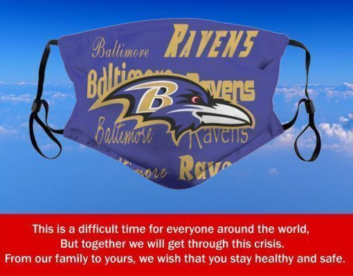 American Football Team Baltimore Ravens Face Mask – Face Mask Filter PM2.5