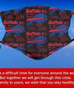 American Football Team Buffalo Bills Face Mask PM2.5 – Filter Face Mask Activated Carbon
