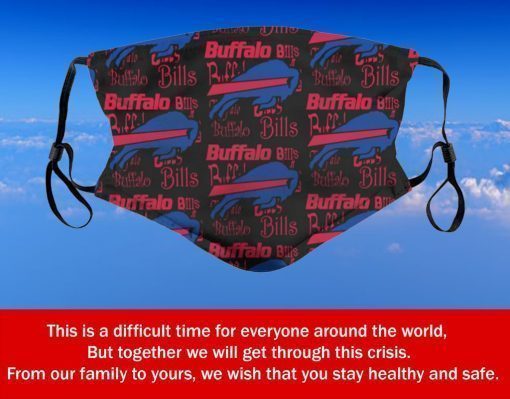 American Football Team Buffalo Bills Face Mask PM2.5 – Filter Face Mask Activated Carbon