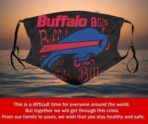 Football Team Buffalo Bills Face Mask – Filter Face Mask Activated Carbon PM2.5
