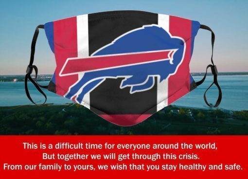 American Football Team Buffalo Bills Face Mask – Filter Face Mask Activated Carbon PM2.5