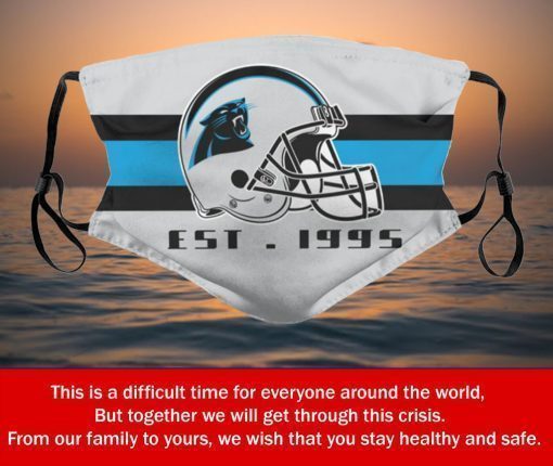 American Football Team Carolina Panthers Face – Face Mask Filter PM2.5