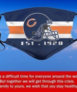 Football Team Chicago Bears Face Mask Filter Face Mask Activated Carbon – Filter Face Mask Activated Carbon