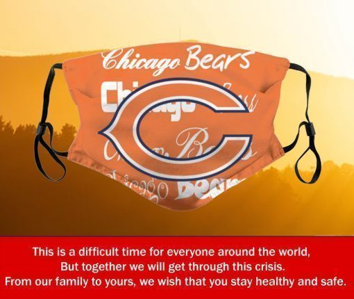 American Football Team Chicago Bears Face Mask – Face Mask Filter PM2.5