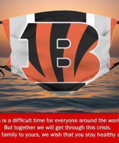 American Football Team Cincinnati Bengals Face Mask Filter Face Mask Activated Carbon – Adults Mask PM2.5
