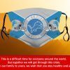 American Football Team Detroit Lions Face Mask Filter Face Mask Activated Carbon – Adults Mask PM2.5