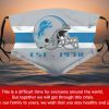 American Football Team Detroit Lions Face Mask PM2.5 – Filter Face Mask Activated Carbon