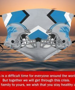 American Football Team Detroit Lions Face Mask PM2.5 - Face Mask Archives