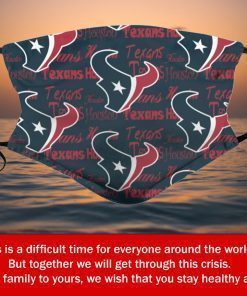 American Football Team Houston Texans Face Mask PM2.5 – Filter Face Mask Activated Carbon PM2.5