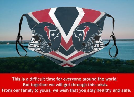 Football Team Houston Texans Face Mask PM2.5 – Filter Face Mask Activated Carbon PM2.5