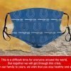 American Football Team Indianapolis Colts Face Mask Filter Face Mask Activated Carbon