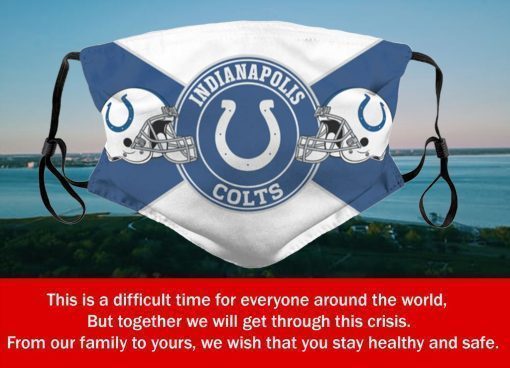 American Football Team Indianapolis Colts Face Mask Filter Face Mask Activated Carbon – Filter Face Mask Activated Carbon