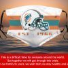 American Football Team Miami Dolphins Face Mask – Filter Face Mask Activated Carbon PM2.5