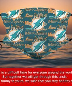 American Football Team Miami Dolphins Face Mask PM2.5 – Adults Mask PM2.5