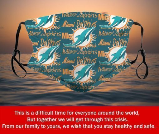 American Football Team Miami Dolphins Face Mask PM2.5 – Adults Mask PM2.5