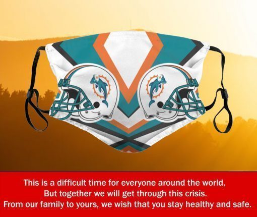 American Football Team Miami Dolphins Face Mask PM2.5 - Face Mask Archives
