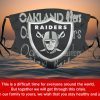 American Football Team Oakland Raiders Face Mask PM2.5 – Filter Face Mask Activated Carbon