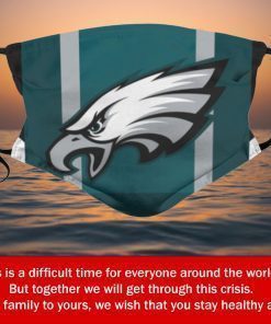 American Football Team Philadelphia Eagles Face Mask Filter Face Mask Activated Carbon – Adults Mask PM2.5