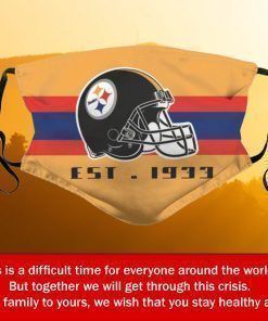 American Football Team Pittsburgh Steelers Face Mask – Filter Face Mask Activated Carbon PM2.5