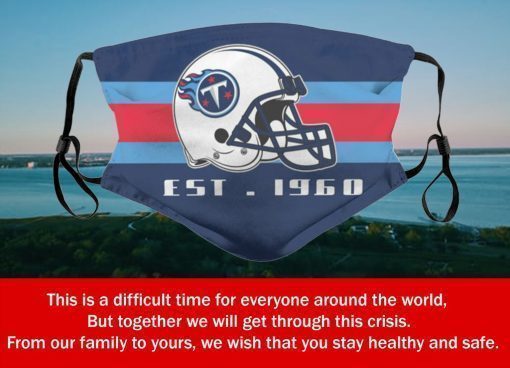 American Football Team Tennessee Titans Face Mask – Filter Face Mask Activated Carbon