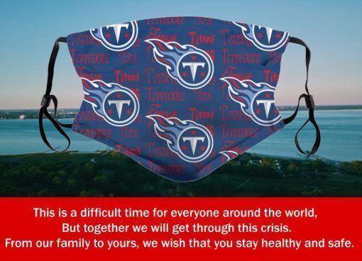 American Football Team Tennessee Titans Face Mask PM2.5 – Filter Face Mask Activated Carbon