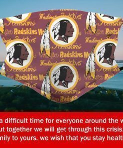 American Football Team Washington Redskins Face Mask PM2.5 – Filter Face Mask Activated Carbon