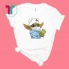 Baby Yoda Wearing Scrub Nurse Strong Shirt Baby Alien Starwars Nurse Not Quarantined Tee Shirt