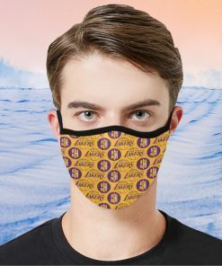 Background Los Angeles Lakers Filter Face Mask