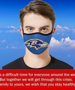 Baltimore Ravens Face Mask US 2020 Filter Face Mask Activated Carbon