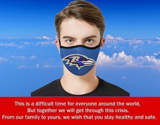 Baltimore Ravens Face Mask US 2020 Filter Face Mask Activated Carbon