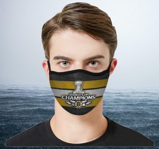 Boston Bruins Champions Filter Face Mask