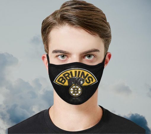 Boston Bruins Hockey Face Mask Antibacterial Fabric