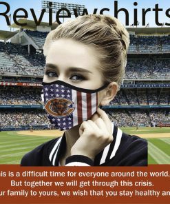 Chicago Bear Mask Filter - Face Mask Activated Carbon PM 2.5