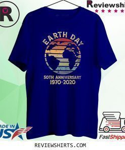 Earth Day 50th Anniversary 1970 Retro Sunset Retro T-Shirt