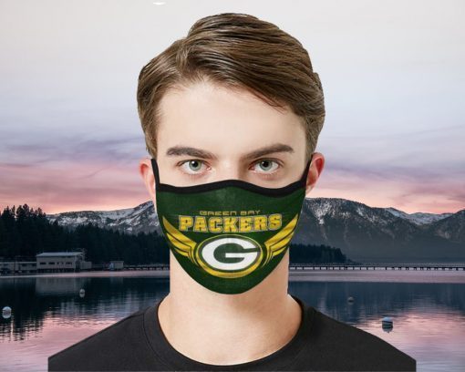 Green Bay Packers Filter Face Mask - Mask Filter MP 2.5 - Green Bay Packers
