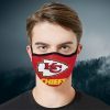 KC Chiefs Filter Face Mask Antibacterial Fabric