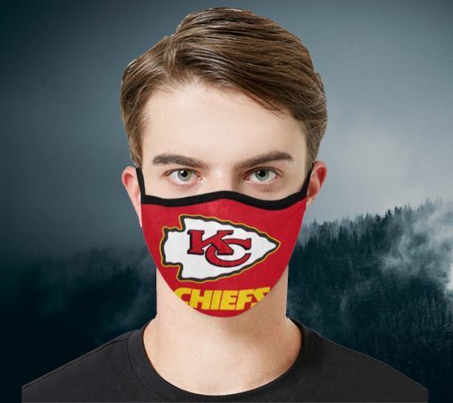 KC Chiefs Filter Face Mask Antibacterial Fabric
