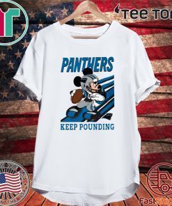 KEEP POUNDING MICKEY MOUSE NFL SHIRTS - CAROLINA PANTHERS