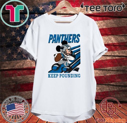 KEEP POUNDING MICKEY MOUSE NFL SHIRTS - CAROLINA PANTHERS