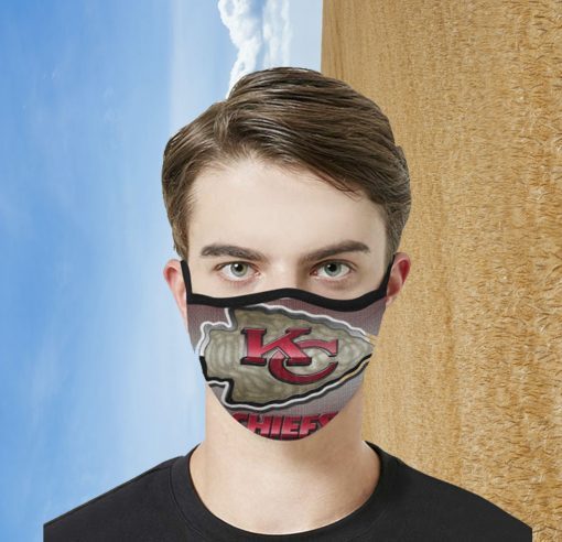 Official Kansas City Chiefs Filter Face Mask PM 2.5