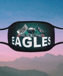 Logo Philadelphia Eagles Face Mask Antibacterial Fabric