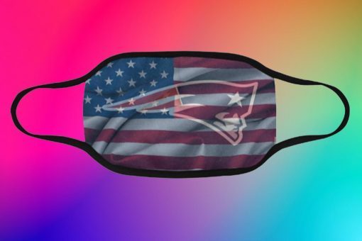 New England Patriots Face Mask US Flag