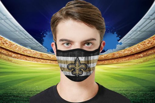 New Orleans Saints Face Mask PM2.5 - New Orleans Saints cloth face masks Filter PM2.5