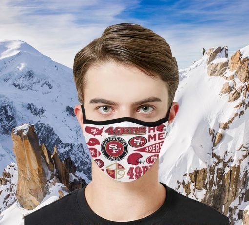 San Francisco 49ers Face Mask Filter - Face Mask filter PM2.5 - San Francisco 49ers
