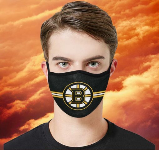 Team Boston Bruins Hockey Filter Face Mask