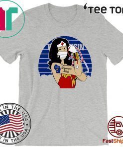 Wonder Woman Tattoos Wisconsin Nurse Covid-19 Vintage T-Shirt