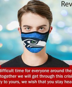 Seattle Seahawks Face Mask Filter Activated Carbon PM 2.5