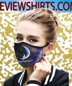 Logo DreamWorks And little boy sitting fishing Face Mask