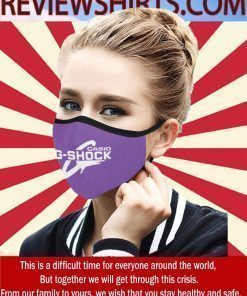 Logo Clock Casio Cloth Face Mask